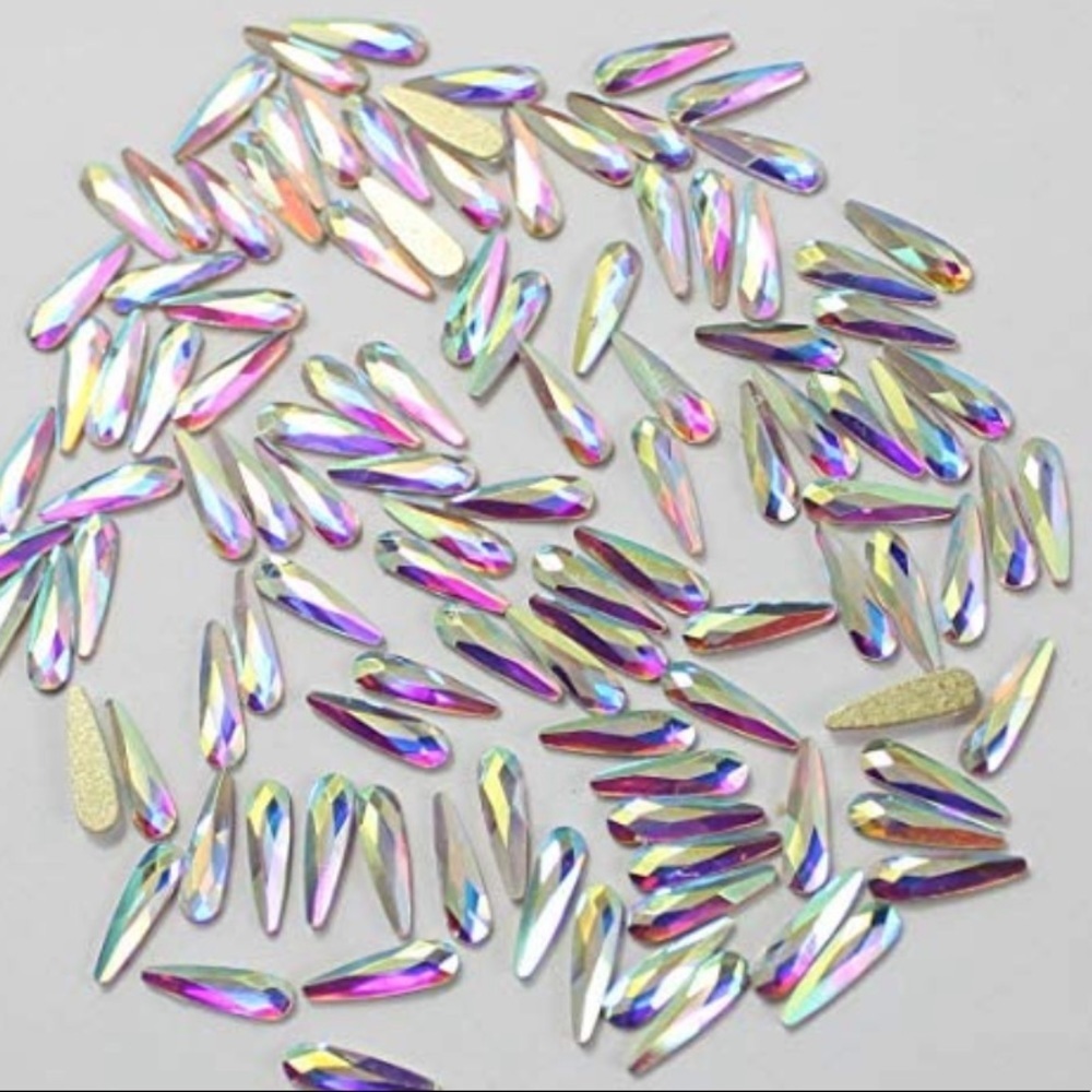 Water Drop Rhinestones Nail Art Rhinestones AB Crystals Glass Stones 3D Nail‎